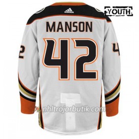 Barn Ishockey Anaheim Ducks Tröja JOSH MANSON 42 Adidas Vit Authentic